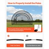 image:imageVEVOR Baseball Batting CageProfessional Softball Baseball Batting Hitting Training NetHeavy Duty Enclosed PE Practice Portable Pitching Cage NetampCarry Bagfor BackyardFieldIndoorampOutdoor22 FT