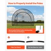 image:imageVEVOR Baseball Batting CageProfessional Softball Baseball Batting Hitting Training NetHeavy Duty Enclosed PE Practice Portable Pitching Cage NetampCarry Bagfor BackyardFieldIndoorampOutdoor12 FT