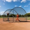 image:imageVEVOR Baseball Batting CageProfessional Softball Baseball Batting Hitting Training NetHeavy Duty Enclosed PE Practice Portable Pitching Cage NetampCarry Bagfor BackyardFieldIndoorampOutdoor12 FT