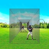 image:imageVEVOR Baseball Batting CageProfessional Softball Baseball Batting Hitting Training NetHeavy Duty Enclosed PE Practice Portable Pitching Cage NetampCarry Bagfor BackyardFieldIndoorampOutdoor70 FT ONLY NET