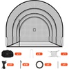 image:imageVEVOR Baseball Batting CageProfessional Softball Baseball Batting Hitting Training NetHeavy Duty Enclosed PE Practice Portable Pitching Cage NetampCarry Bagfor BackyardFieldIndoorampOutdoor33 FT