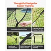 image:imageVEVOR Baseball Batting CageProfessional Softball Baseball Batting Hitting Training NetHeavy Duty Enclosed PE Practice Portable Pitching Cage NetampCarry Bagfor BackyardFieldIndoorampOutdoor22 FT