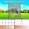 image:imageVEVOR Baseball Batting CageProfessional Softball Baseball Batting Hitting Training NetHeavy Duty Enclosed PE Practice Portable Pitching Cage NetampCarry Bagfor BackyardFieldIndoorampOutdoor70 FT ONLY NET