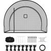 image:imageVEVOR Baseball Batting CageProfessional Softball Baseball Batting Hitting Training NetHeavy Duty Enclosed PE Practice Portable Pitching Cage NetampCarry Bagfor BackyardFieldIndoorampOutdoor12 FT