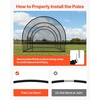 image:imageVEVOR Baseball Batting CageProfessional Softball Baseball Batting Hitting Training NetHeavy Duty Enclosed PE Practice Portable Pitching Cage NetampCarry Bagfor BackyardFieldIndoorampOutdoor33 FT