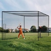 image:imageVEVOR Baseball Batting CageProfessional Softball Baseball Batting Hitting Training NetHeavy Duty Enclosed PE Practice Portable Pitching Cage NetampCarry Bagfor BackyardFieldIndoorampOutdoor41FT ONLY NET