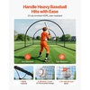 image:imageVEVOR Baseball Batting CageProfessional Softball Baseball Batting Hitting Training NetHeavy Duty Enclosed PE Practice Portable Pitching Cage NetampCarry Bagfor BackyardFieldIndoorampOutdoor19 FT Carbon Steel Frame