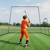 image:imageVEVOR Baseball Batting CageProfessional Softball Baseball Batting Hitting Training NetHeavy Duty Enclosed PE Practice Portable Pitching Cage NetampCarry Bagfor BackyardFieldIndoorampOutdoor39 FT Carbon Steel Frame