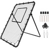 image:imageVEVOR Baseball and Softball Rebounder Net PitchBack Baseball Pitching Nest 3Way Baseball Softball Pitchback Net Fielding Trainer Bounce Back Net for FieldingThrowing Practice4X6 FT