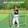 image:imageVEVOR Baseball and Softball Rebounder Net PitchBack Baseball Pitching Nest 3Way Baseball Softball Pitchback Net Fielding Trainer Bounce Back Net for FieldingThrowing Practice4X45 FT