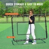 image:imageVEVOR Baseball and Softball Rebounder Net PitchBack Baseball Pitching Nest 3Way Baseball Softball Pitchback Net Fielding Trainer Bounce Back Net for FieldingThrowing Practice4X6 FT