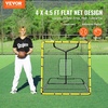 image:imageVEVOR Baseball and Softball Rebounder Net PitchBack Baseball Pitching Nest 3Way Baseball Softball Pitchback Net Fielding Trainer Bounce Back Net for FieldingThrowing Practice4X45 FT