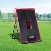 image:imageVEVOR Baseball and Softball Rebounder Net PitchBack Baseball Pitching Net Volleyball Pitch Return Trainer Rebound Net with Pitching Target All Angle Fielding Rebound Net for Grounders Pop Flies3X45FTupgraded 2IN1