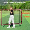 image:imageVEVOR Baseball and Softball Rebounder Net PitchBack Baseball Pitching Net Volleyball Pitch Return Trainer Rebound Net with Pitching Target All Angle Fielding Rebound Net for Grounders Pop Flies3X45FT