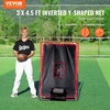image:imageVEVOR Baseball and Softball Rebounder Net PitchBack Baseball Pitching Net Volleyball Pitch Return Trainer Rebound Net with Pitching Target All Angle Fielding Rebound Net for Grounders Pop Flies3X45FTupgraded 2IN1