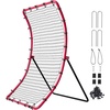 image:imageVEVOR Baseball and Softball Rebounder Net PitchBack Baseball Pitching Net Volleyball Pitch Return Trainer Rebound Net with Pitching Target All Angle Fielding Rebound Net for Grounders Pop Flies3X45FT