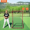 image:imageVEVOR Baseball and Softball Rebounder Net PitchBack Baseball Pitching Net Volleyball Pitch Return Trainer Rebound Net with Pitching Target All Angle Fielding Rebound Net for Grounders Pop Flies4X55FT
