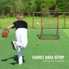 image:imageVEVOR Baseball and Softball Rebounder Net PitchBack Baseball Pitching Net Volleyball Pitch Return Trainer Rebound Net with Pitching Target All Angle Fielding Rebound Net for Grounders Pop Flies3X45FT