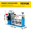image:imageVEVOR Electric Wire Stripping Machine 370W 006  15 Automatic Motorized Cable Stripper w 75 FeetMinute Speed 11 Channels 10 Blades Strip Machinery Scrap Handling Tool for Recycling Copper