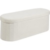 image:imageVEVOR Foldable Storage Ottoman Bench End of Bed Bench with Side Bags Folding Upholstered Storage Chest Supports 660 lbs Linen Bed Ottoman with Large Space for Living Room Bedroom Entryway BeigeBeige