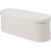 image:imageVEVOR Foldable Storage Ottoman Bench End of Bed Bench with Side Bags Folding Upholstered Storage Chest Supports 660 lbs Linen Bed Ottoman with Large Space for Living Room Bedroom Entryway BeigeBeige