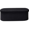 image:imageVEVOR Foldable Storage Ottoman Bench End of Bed Bench with Side Bags Folding Upholstered Storage Chest Supports 660 lbs Linen Bed Ottoman with Large Space for Living Room Bedroom Entryway BeigeBlack