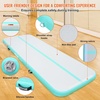 image:imageVEVOR Gymnastics Air Mat Inflatable Track with Electric Pump Training Mats for Home UseGymYogaCheerleadingBeachParkWaterMint Green
