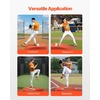 image:imageVEVOR Pitching Mound Baseball Game Mound IndoorOutdoor Pitching Practice and Training Equipment Softball Pitching Aids with Antifade Turf and Pitching RubberRed