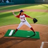 image:imageVEVOR Pitching Mound Baseball Game Mound IndoorOutdoor Pitching Practice and Training Equipment Softball Pitching Aids with Antifade Turf and Pitching RubberGreen
