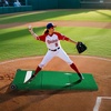 image:imageVEVOR Pitching Mound Baseball Game Mound IndoorOutdoor Pitching Practice and Training Equipment Softball Pitching Aids with Antifade Turf and Pitching RubberGreen