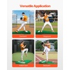 image:imageVEVOR Pitching Mound Baseball Game Mound IndoorOutdoor Pitching Practice and Training Equipment Softball Pitching Aids with Antifade Turf and Pitching RubberGreen