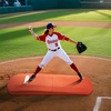 image:imageVEVOR Pitching Mound Baseball Game Mound IndoorOutdoor Pitching Practice and Training Equipment Softball Pitching Aids with Antifade Turf and Pitching RubberRed
