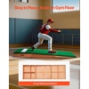 image:imageVEVOR Pitching Mound Baseball Game Mound IndoorOutdoor Pitching Practice and Training Equipment Softball Pitching Aids with Antifade Turf and Pitching RubberGreen