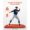 image:imageVEVOR Pitching Mound Baseball Game Mound IndoorOutdoor Pitching Practice and Training Equipment Softball Pitching Aids with Antifade Turf and Pitching RubberRed