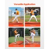 image:imageVEVOR Pitching Mound Baseball Game Mound IndoorOutdoor Pitching Practice and Training Equipment Softball Pitching Aids with Antifade Turf and Pitching RubberRed