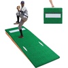 image:imageVEVOR Pitching Mound Baseball Game Mound IndoorOutdoor Pitching Practice and Training Equipment Softball Pitching Aids with Antifade Turf and Pitching RubberGreen