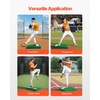 image:imageVEVOR Pitching Mound Baseball Game Mound IndoorOutdoor Pitching Practice and Training Equipment Softball Pitching Aids with Antifade Turf and Pitching RubberGreen
