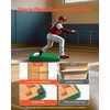 image:imageVEVOR Pitching Mound Baseball Game Mound IndoorOutdoor Pitching Practice and Training Equipment Softball Pitching Aids with Antifade Turf and Pitching RubberGreen