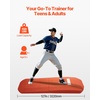 image:imageVEVOR Pitching Mound Baseball Game Mound IndoorOutdoor Pitching Practice and Training Equipment Softball Pitching Aids with Antifade Turf and Pitching RubberRed