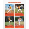 image:imageVEVOR Pitching Mound Baseball Game Mound IndoorOutdoor Pitching Practice and Training Equipment Softball Pitching Aids with Antifade Turf and Pitching RubberRed