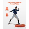 image:imageVEVOR Pitching Mound Baseball Game Mound IndoorOutdoor Pitching Practice and Training Equipment Softball Pitching Aids with Antifade Turf and Pitching RubberRed