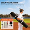 image:imageVEVOR Softball Practice Net Portable Baseball Training Net for Hitting Batting Catching Pitching  Backstop Equipment with Bow Frame Carry Bag Strike Zone Batting Tee7X7FT Set 3