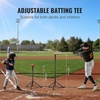 image:imageVEVOR Softball Practice Net Portable Baseball Training Net for Hitting Batting Catching Pitching  Backstop Equipment with Bow Frame Carry Bag Strike Zone Batting TeeNetTee