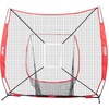 image:imageVEVOR Softball Practice Net Portable Baseball Training Net for Hitting Batting Catching Pitching  Backstop Equipment with Bow Frame Carry Bag Strike Zone Batting Tee7X7FT Set 1
