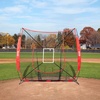 image:imageVEVOR Softball Practice Net Portable Baseball Training Net for Hitting Batting Catching Pitching  Backstop Equipment with Bow Frame Carry Bag Strike Zone Batting Tee7X7FT Set 1
