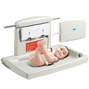 image:imageVEVOR WallMounted Baby Changing Station Horizontal Foldable Diaper Change Table with Safety Straps and Hanging Rods Use in Commercial Bathrooms Daycare Centers for Newborns amp InfantWallMounted Diaper Changing Station