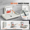 image:imageVEVOR WallMounted Baby Changing Station Horizontal Foldable Diaper Change Table with Safety Straps and Hanging Rods Use in Commercial Bathrooms Daycare Centers for Newborns amp InfantWallMounted Diaper Changing Station