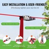 image:imageVEVOR Zipline Kit for Kids and Adult 52 ft Zip Line Kits Up to 330 lb Backyard Outdoor Quick Setup Zipline Playground Entertainment with Zipline Nylon Safety Harness Seat and HandlebarRed65 ft