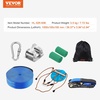 image:imageVEVOR Zipline Kit for Kids and Adult 52 ft Zip Line Kits Up to 330 lb Backyard Outdoor Quick Setup Zipline Playground Entertainment with Zipline Nylon Safety Harness Seat and HandlebarBlue52 ft