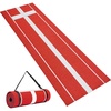 image:imageVEVOR 10x3ft SoftballBaseball Pitching Mat with Rubber Mound  AntiFade Turf amp AntiSlip Foam Backing Portable Fastpitch Training Aid for IndoorOutdoor Practice RedGreenRed